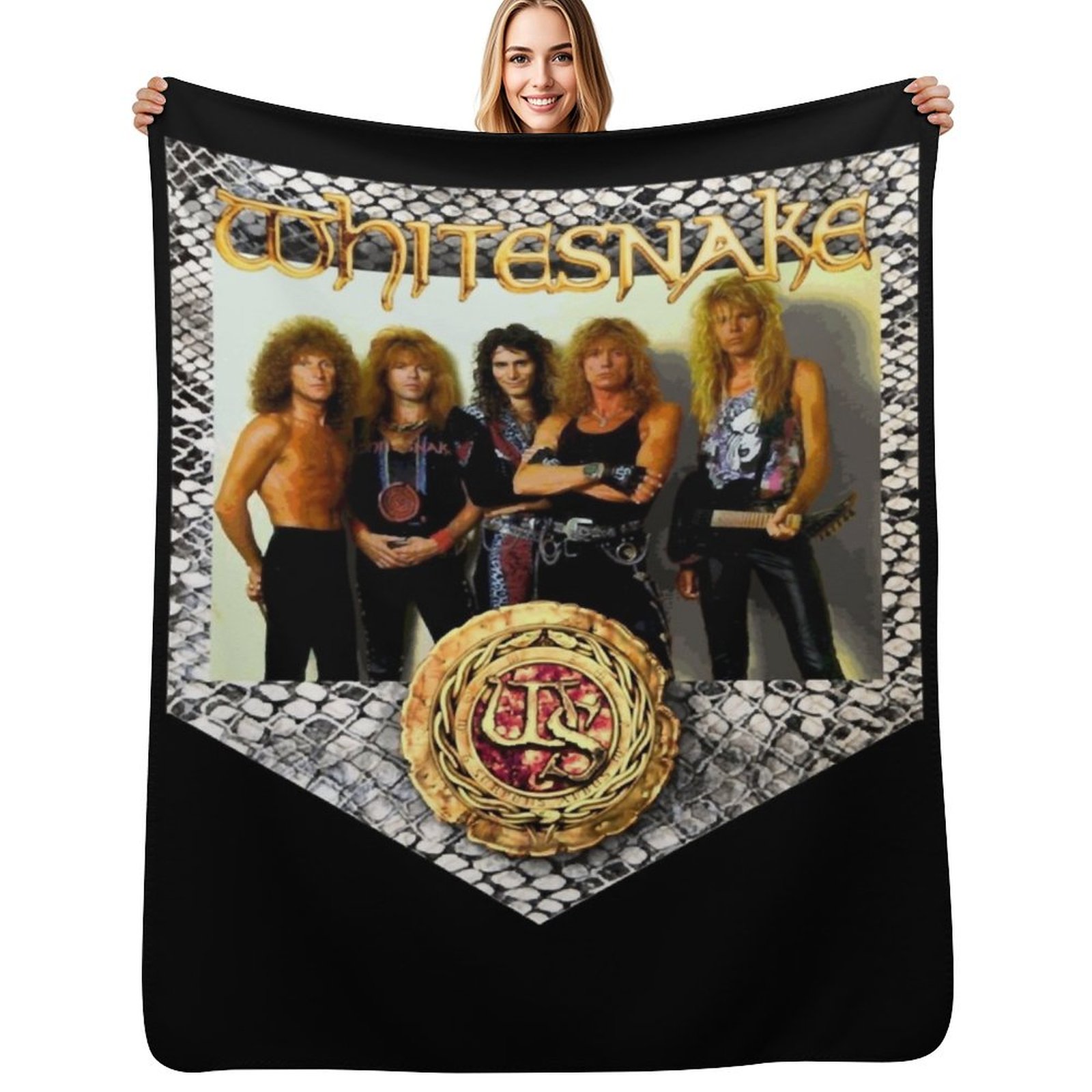 Home Decor Png - Whitesnake &x27;89 Classic T-Shirt.png Throw Blanket