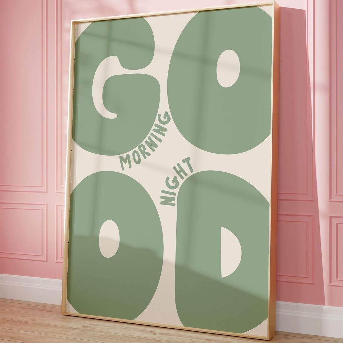 Home Decor Reviews - Modern Green Good Morning Good Night