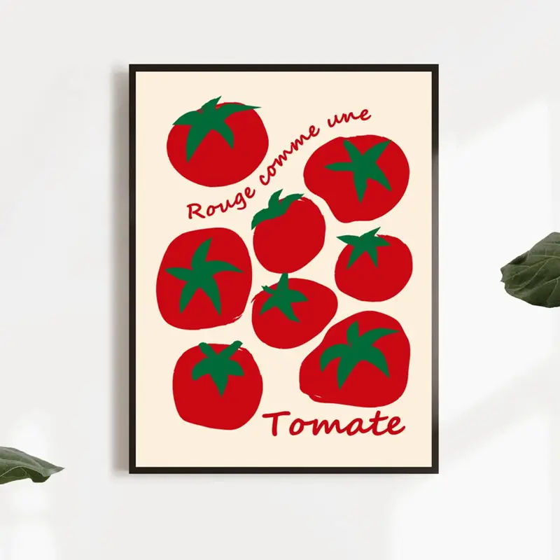 Modern Colorful Red Tomatoes W - Home Decor Reviews 评论和价格