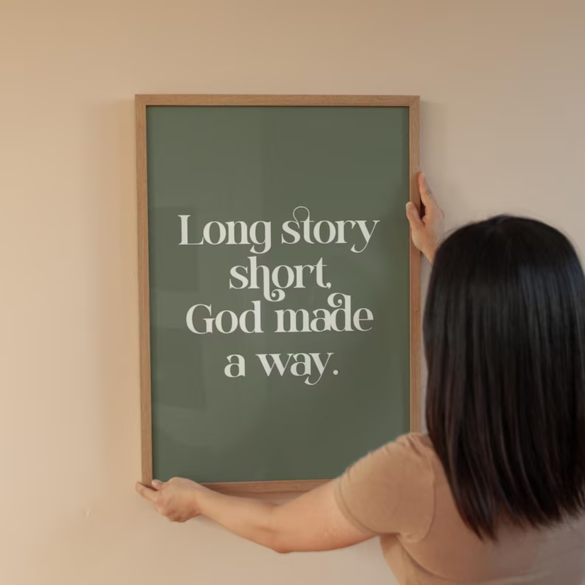 Long Story Short God Made A Wa - Home Decor Reviews 评论和价格