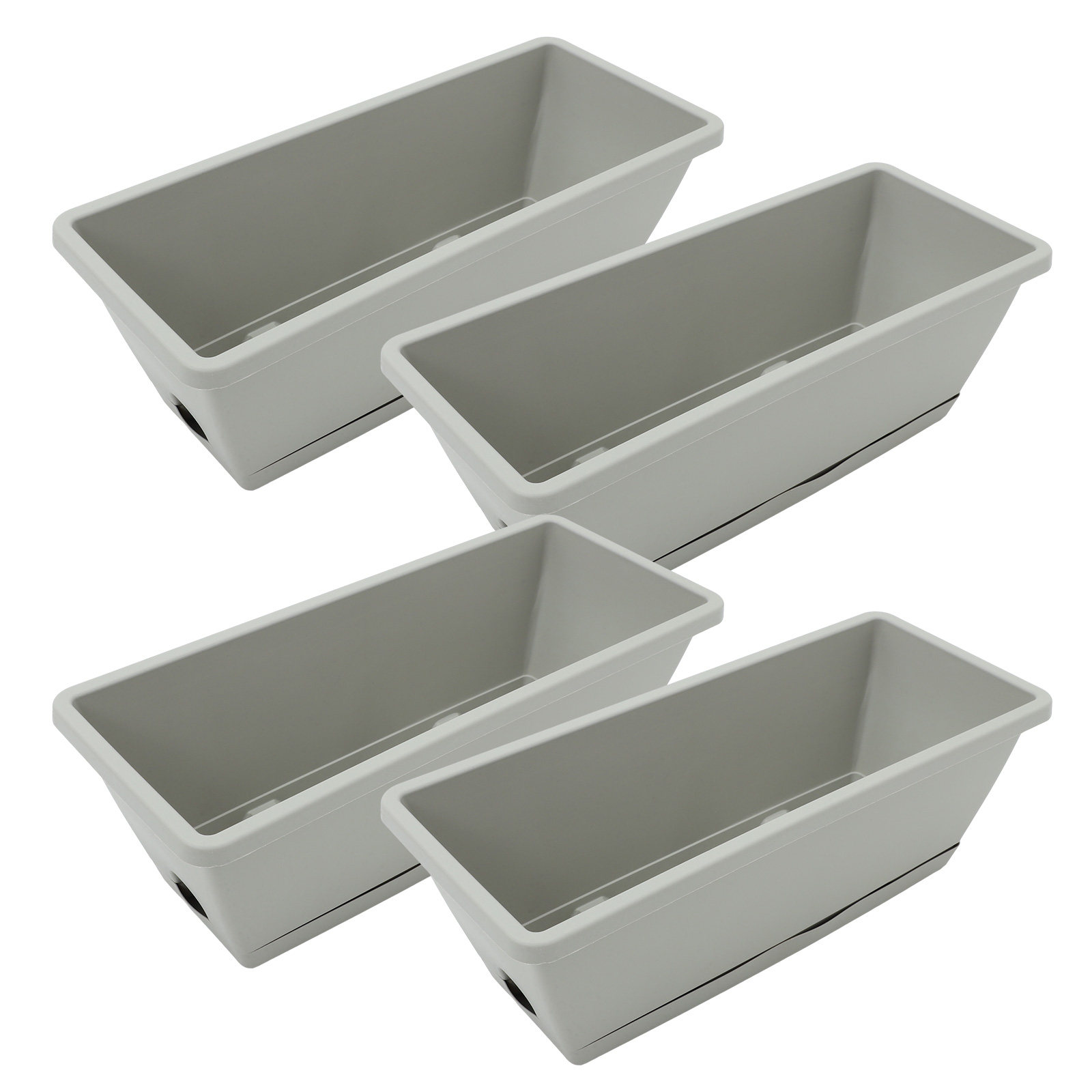 4Sets Windowsill Planter Box V - Succulent Planter Pot 评论和价格