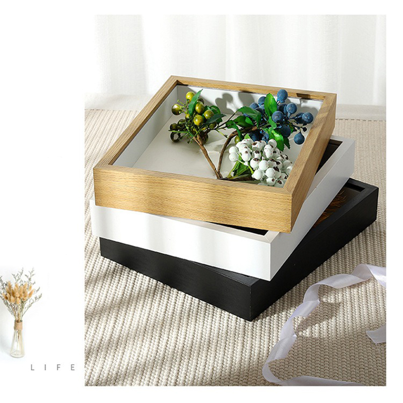 Stereo Hollow 3cm Solid Wood D - Bamboo Photo Frame 评论和价格