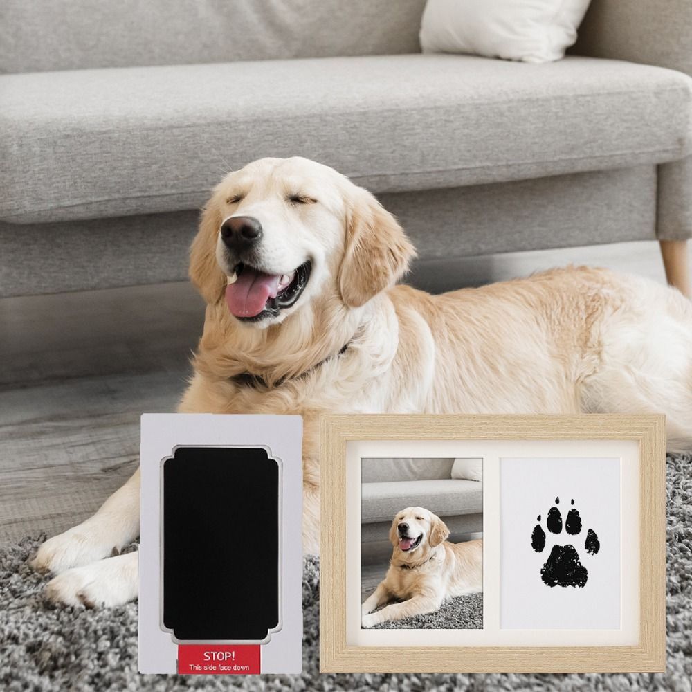 Wooden Pet Paw Print Kit Inkle - Bamboo Photo Frame 评论和价格