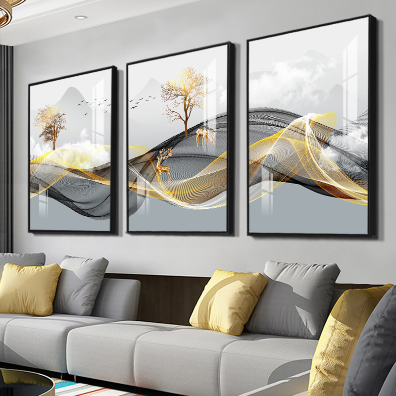3pcs/Set frameless 3 Nordic Lu - Home Decor Luxury 评论和价格