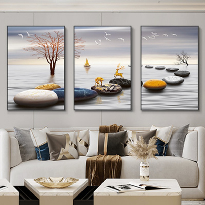 3pcs/Set frameless 3 Nordic Lu - Home Decor Luxury 评论和价格