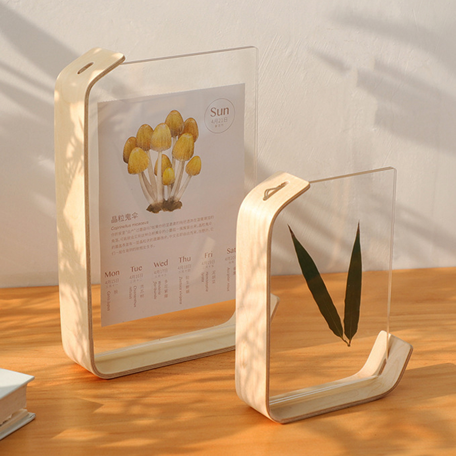 Acrylic Wooden Photo Frame Her - Bamboo Photo Frame 评论和价格