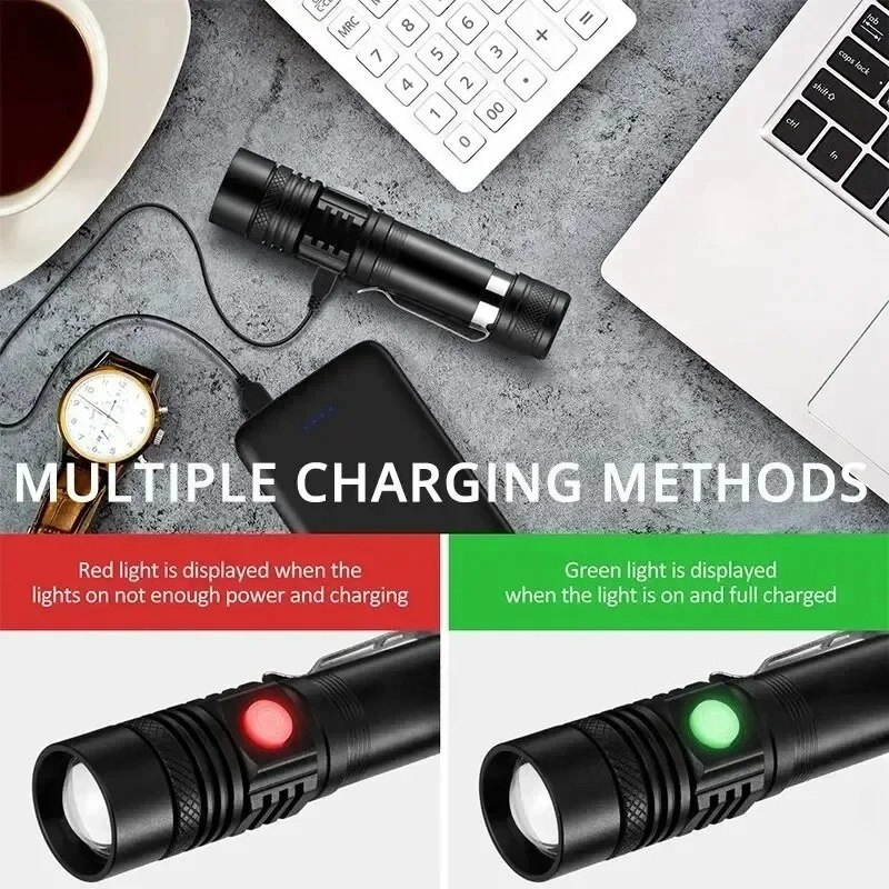 Rechargeable T6 Handheld Flash - Home Decor Outside 评论和价格
