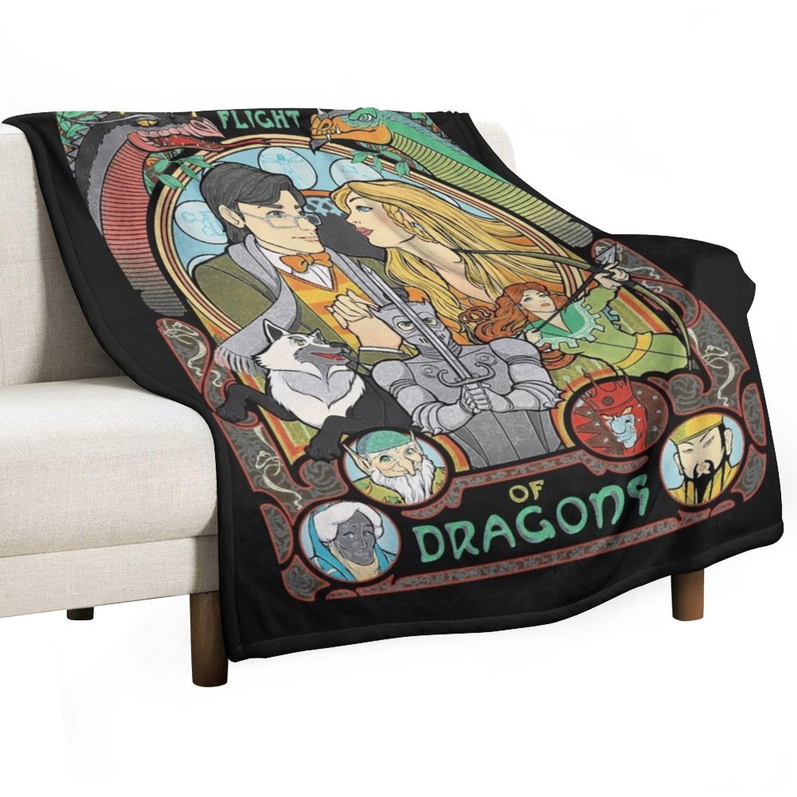Flight of Dragons Essential T- - Home Decor Png 评论和价格