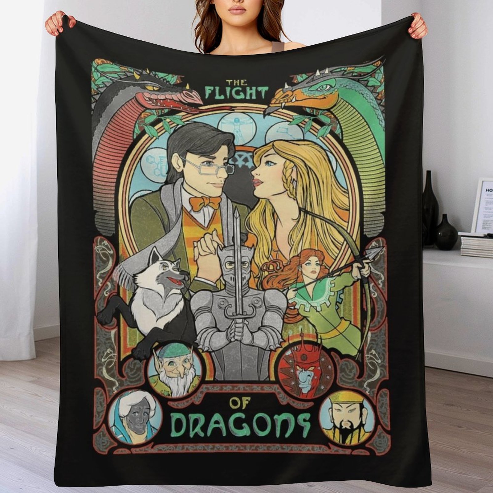 Flight of Dragons Essential T- - Home Decor Png 评论和价格