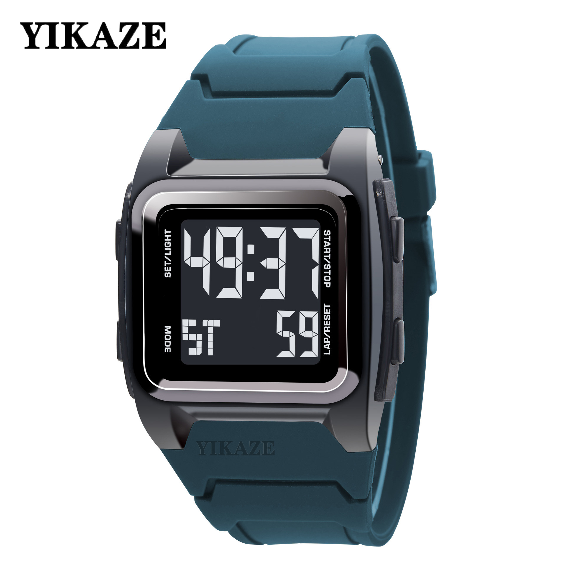 YIKAZE Men's Digital Watch 50M - Vintage Alarm Clock 评论和价格