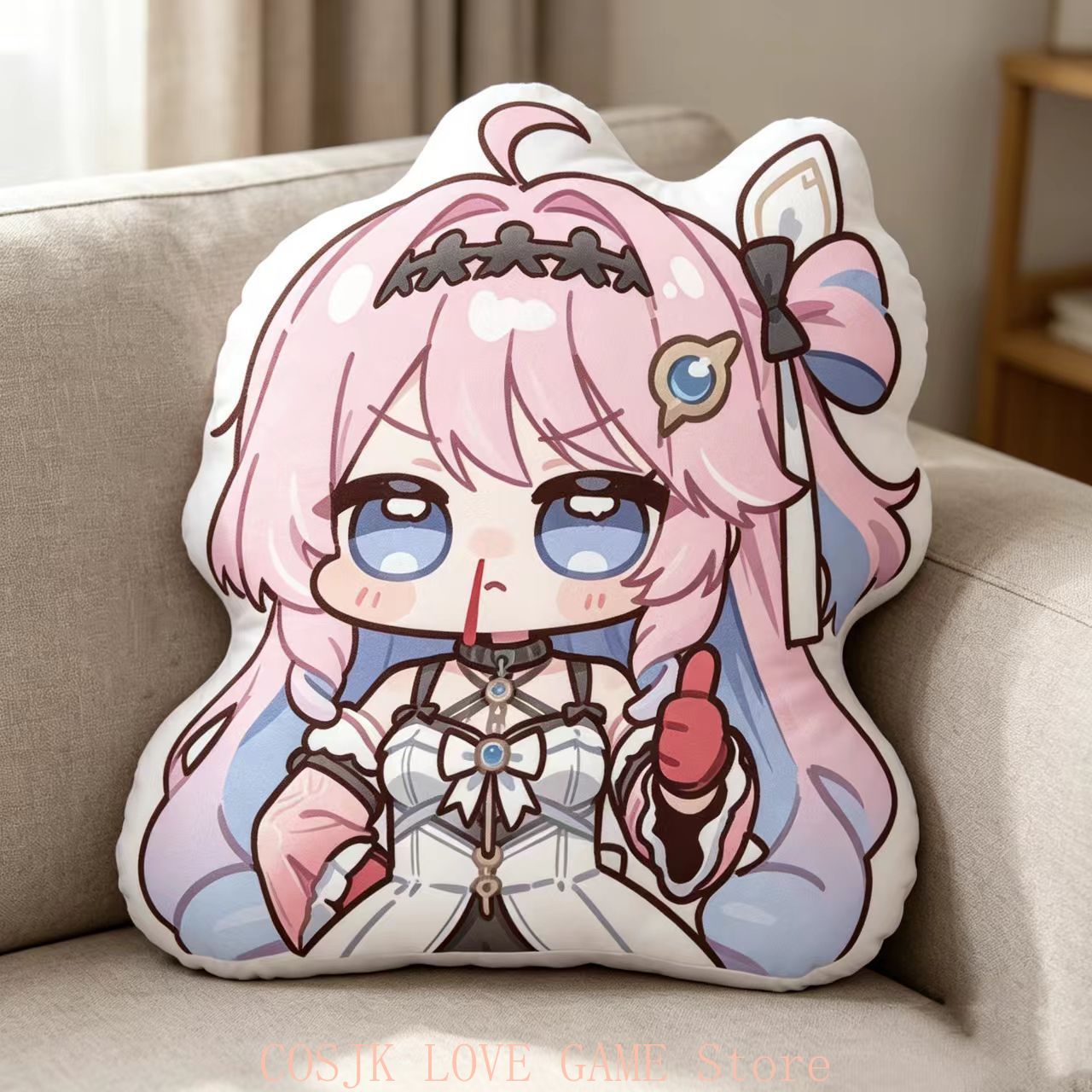 Anime Denia Wuthering Waves Q  - Decorative Throw Pillow 评论和价格
