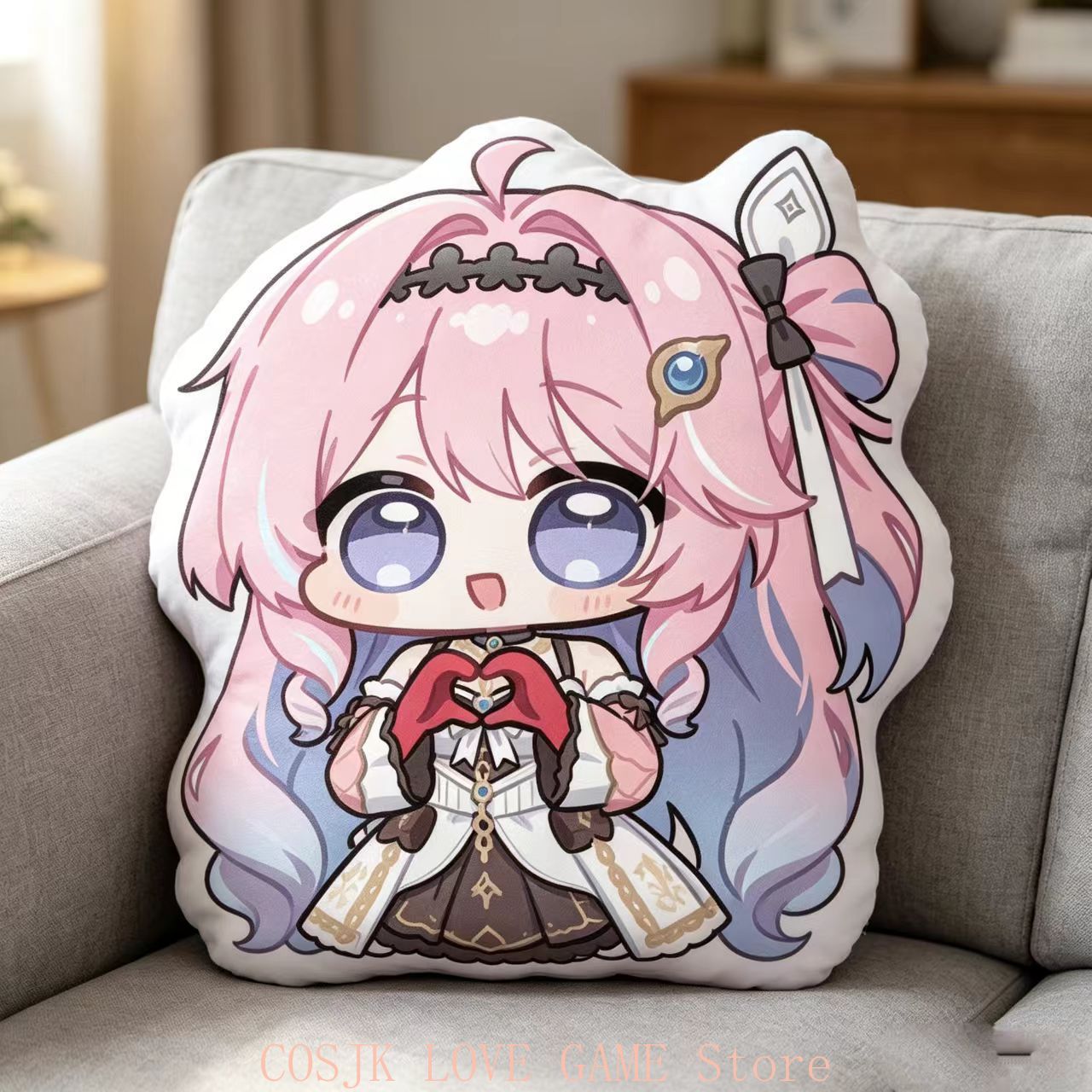 Anime Denia Wuthering Waves Q  - Decorative Throw Pillow 评论和价格