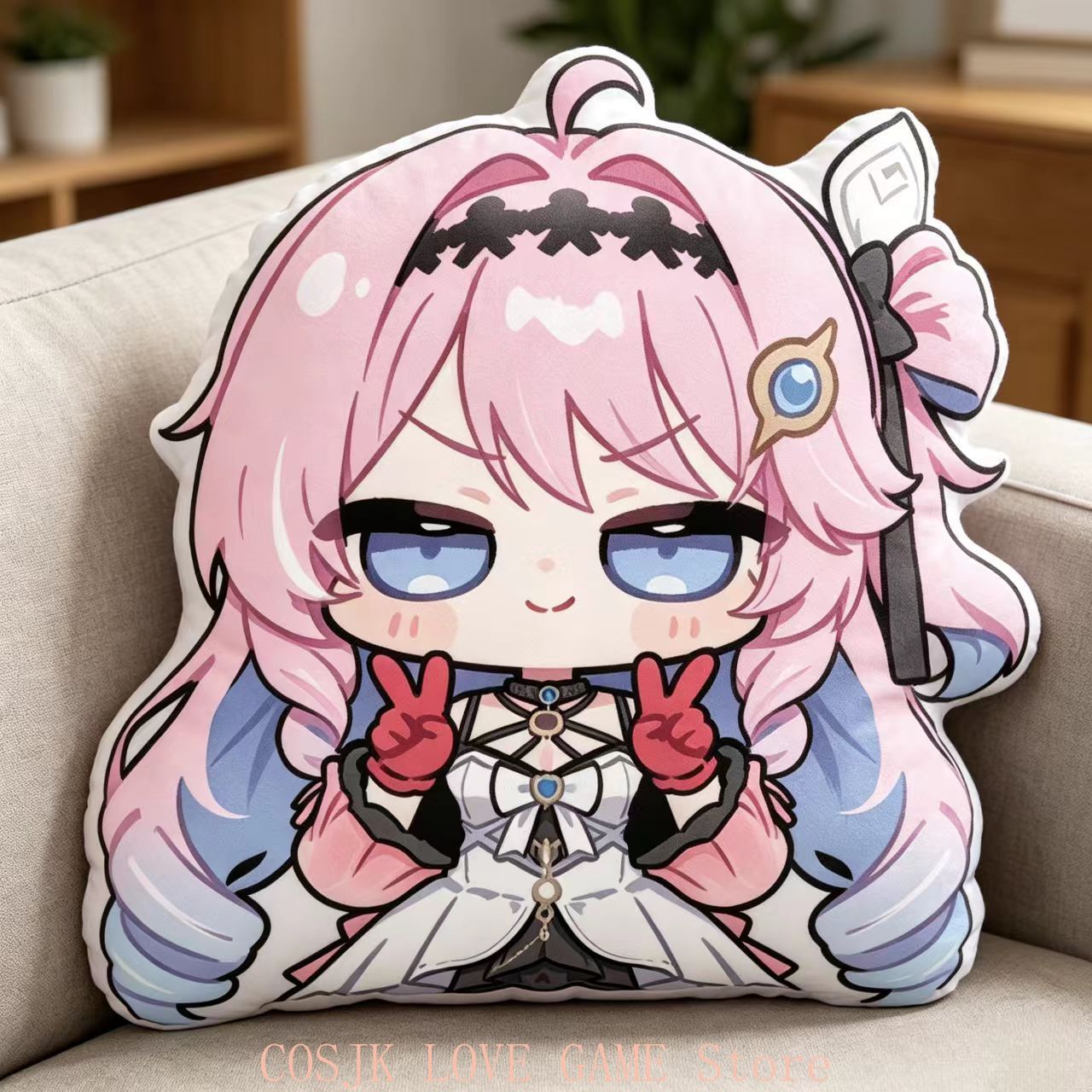 Anime Denia Wuthering Waves Q  - Decorative Throw Pillow 评论和价格