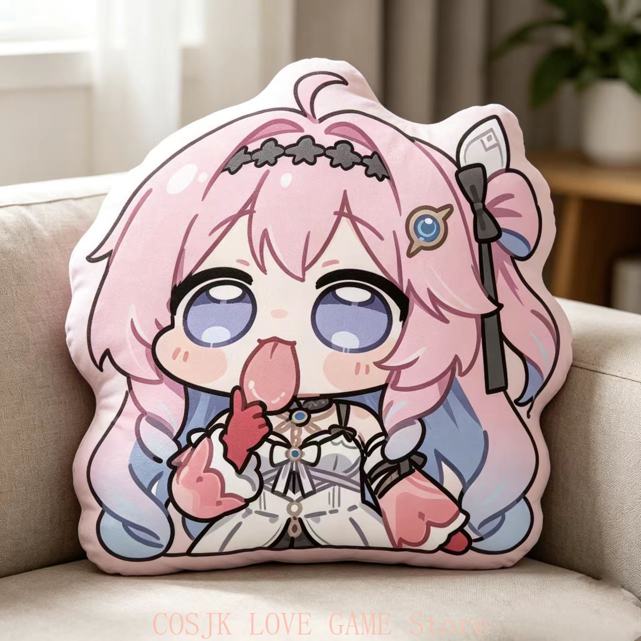 Anime Denia Wuthering Waves Q  - Decorative Throw Pillow 评论和价格