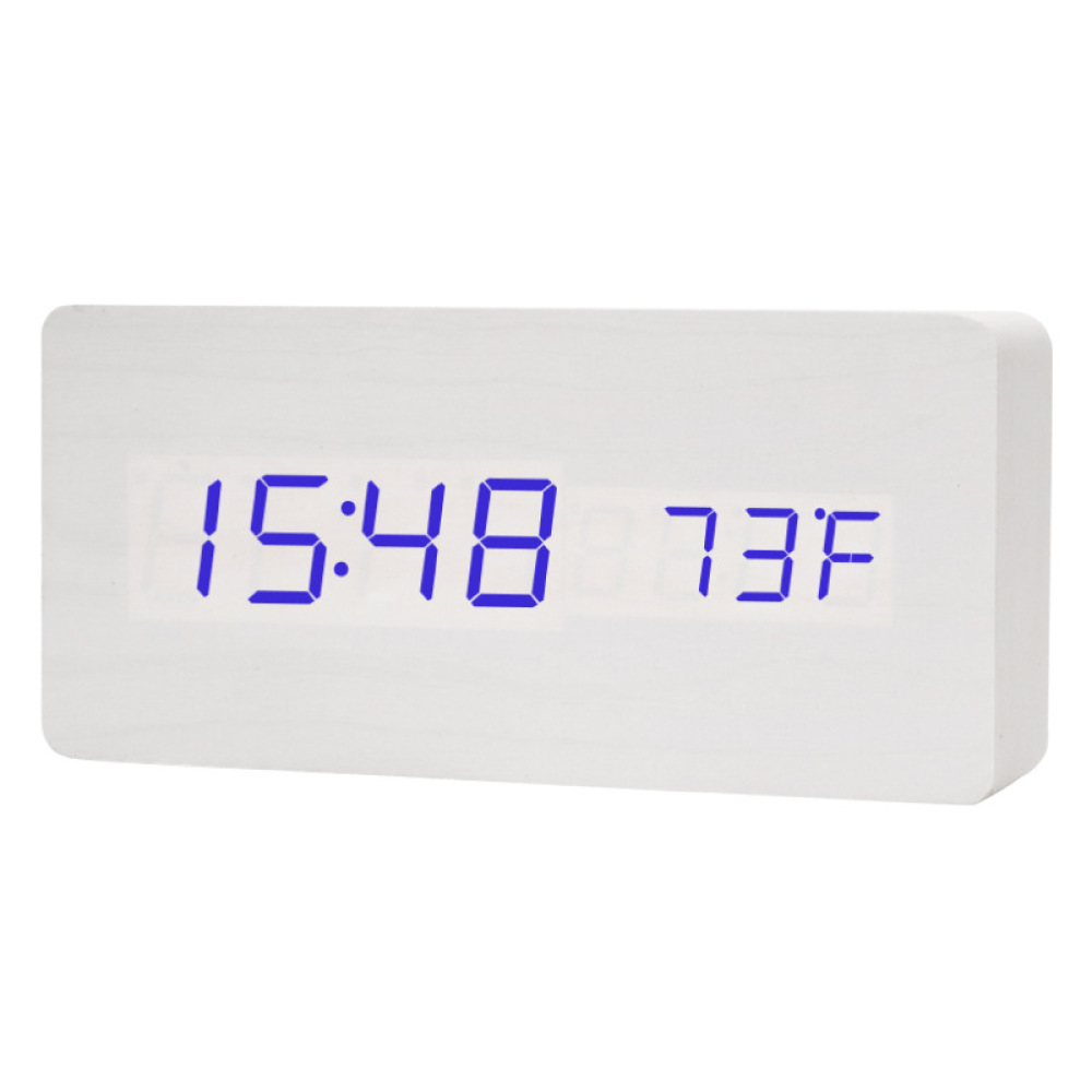 Vintage Wood LED Desk Clock Si - Vintage Alarm Clock 评论和价格