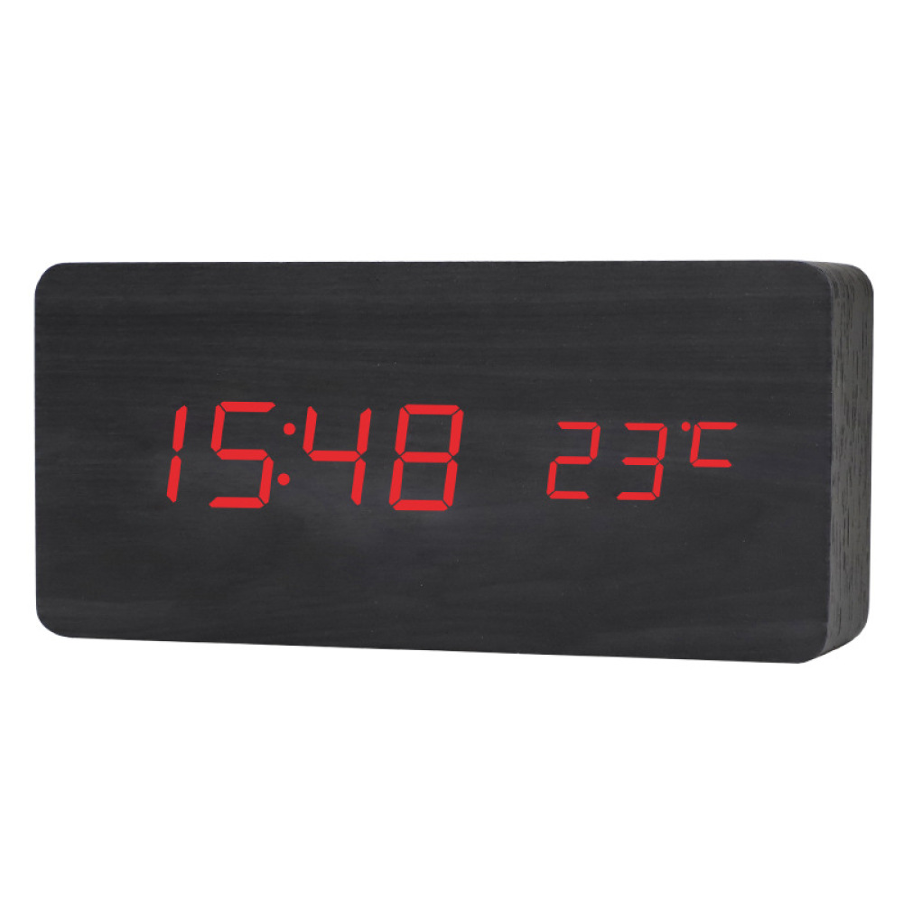Vintage Wood LED Desk Clock Si - Vintage Alarm Clock 评论和价格