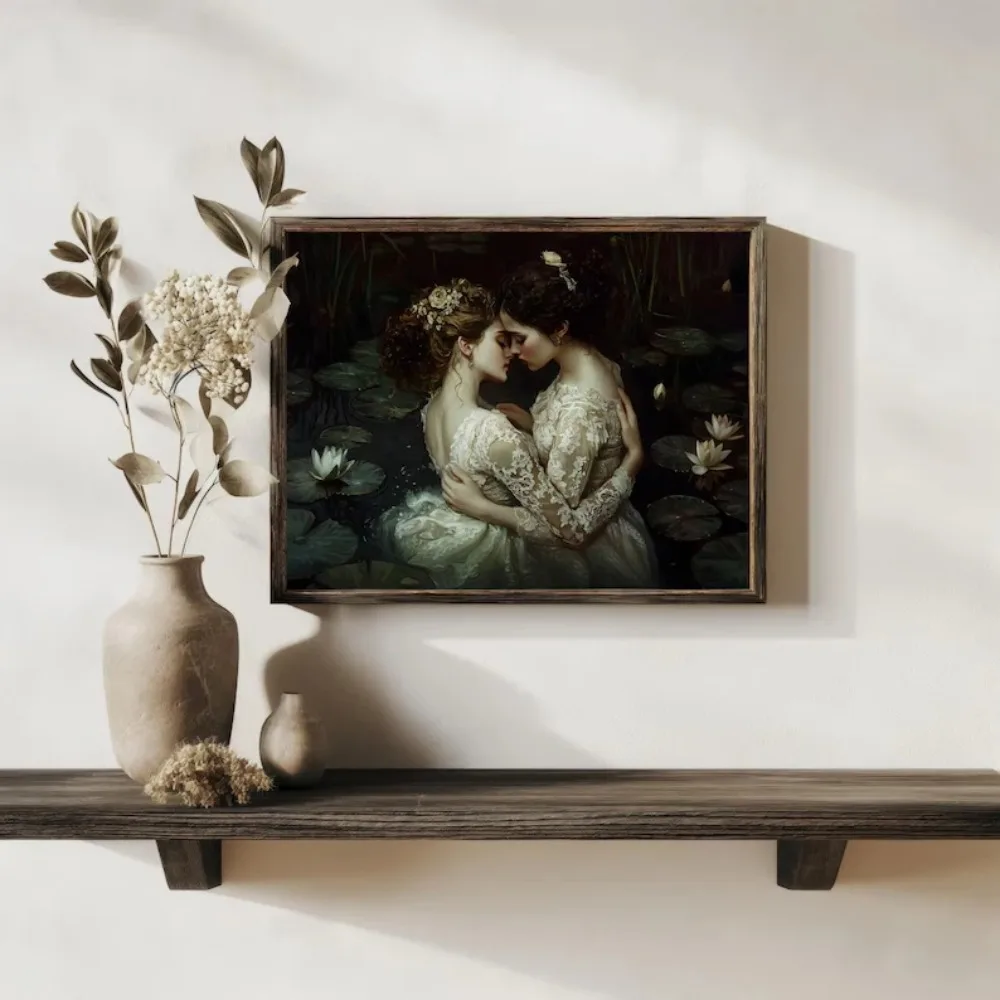 Victorian Lesbian Gothic Poste - Home Decor Gothic 评论和价格