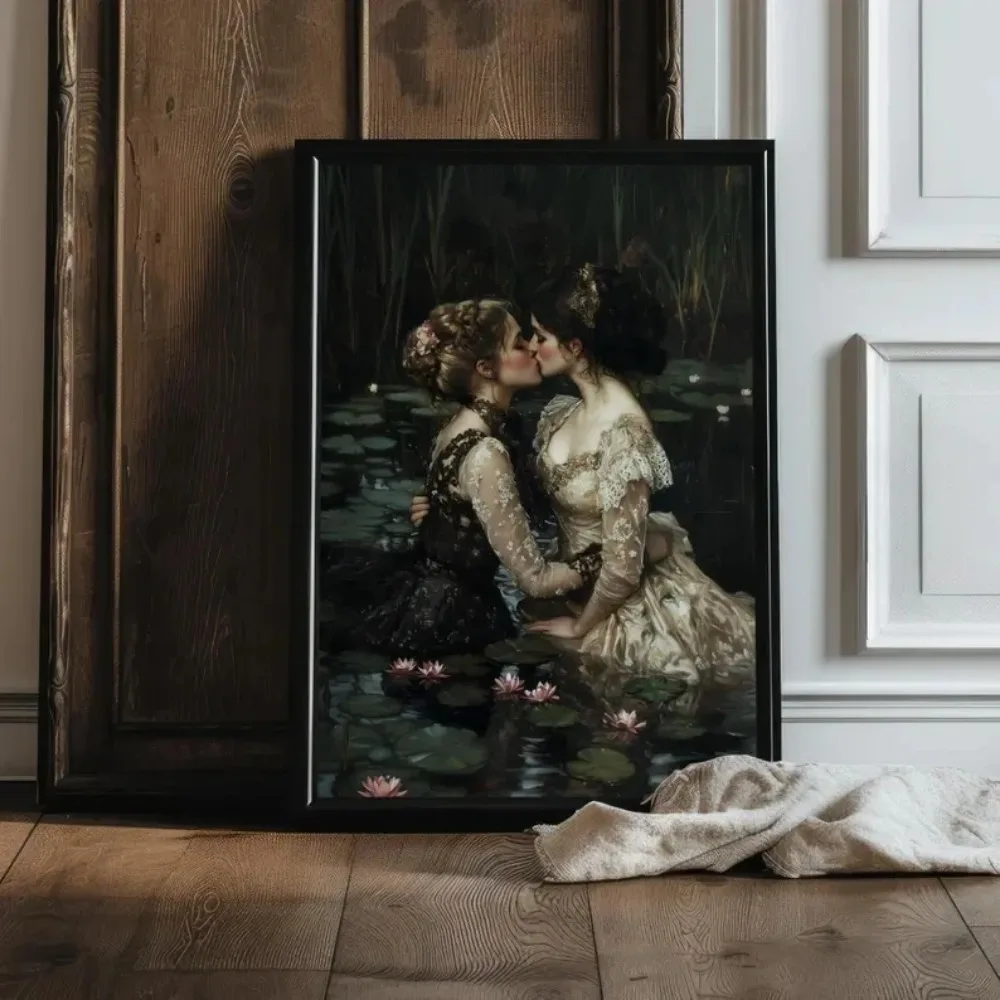 Victorian Lesbian Gothic Poste - Home Decor Gothic 评论和价格