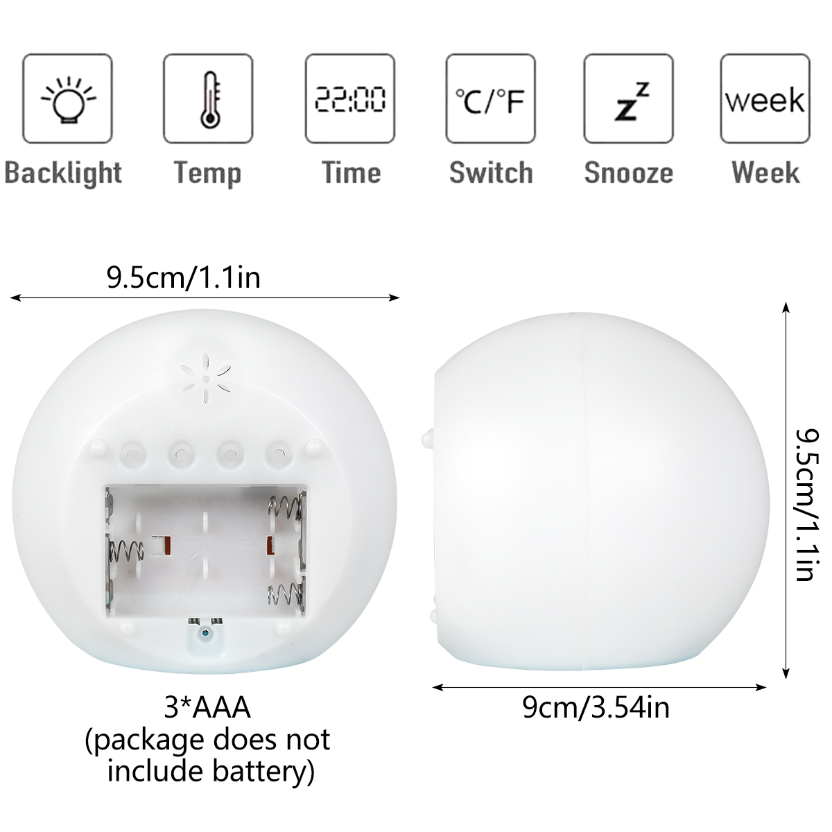 Kids Digital Alarm Clock LED M - Vintage Alarm Clock 评论和价格