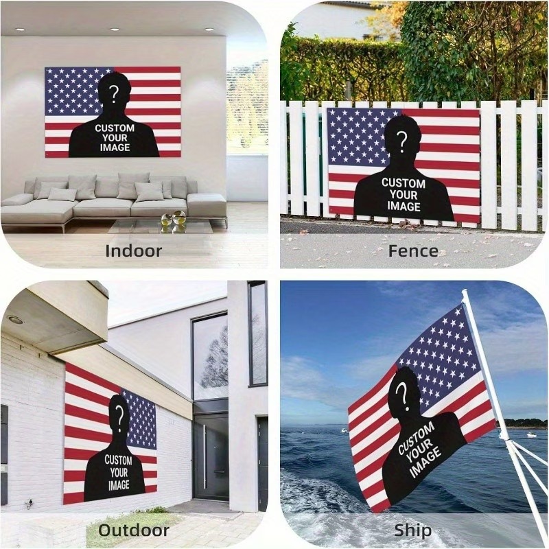 Custom USA PINK Flag Banner Pr - Home Decor Png 评论和价格