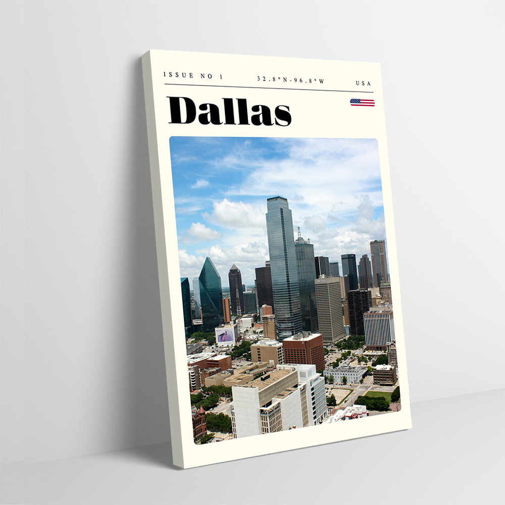 Dallas Texas Travel Printing P - Home Decor Dallas 评论和价格