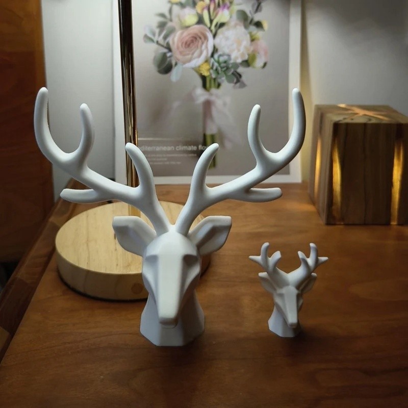 2 Pieces of Deer Antlers Ornam - Home Decor Handicraft 评论和价格