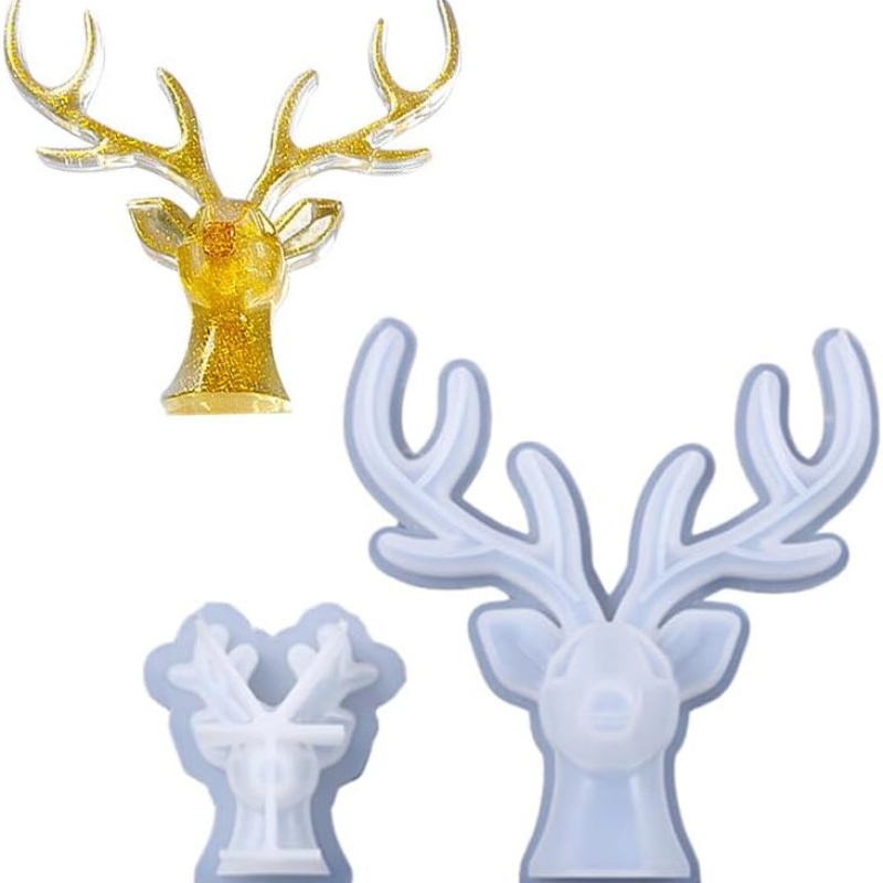 2 Pieces of Deer Antlers Ornam - Home Decor Handicraft 评论和价格