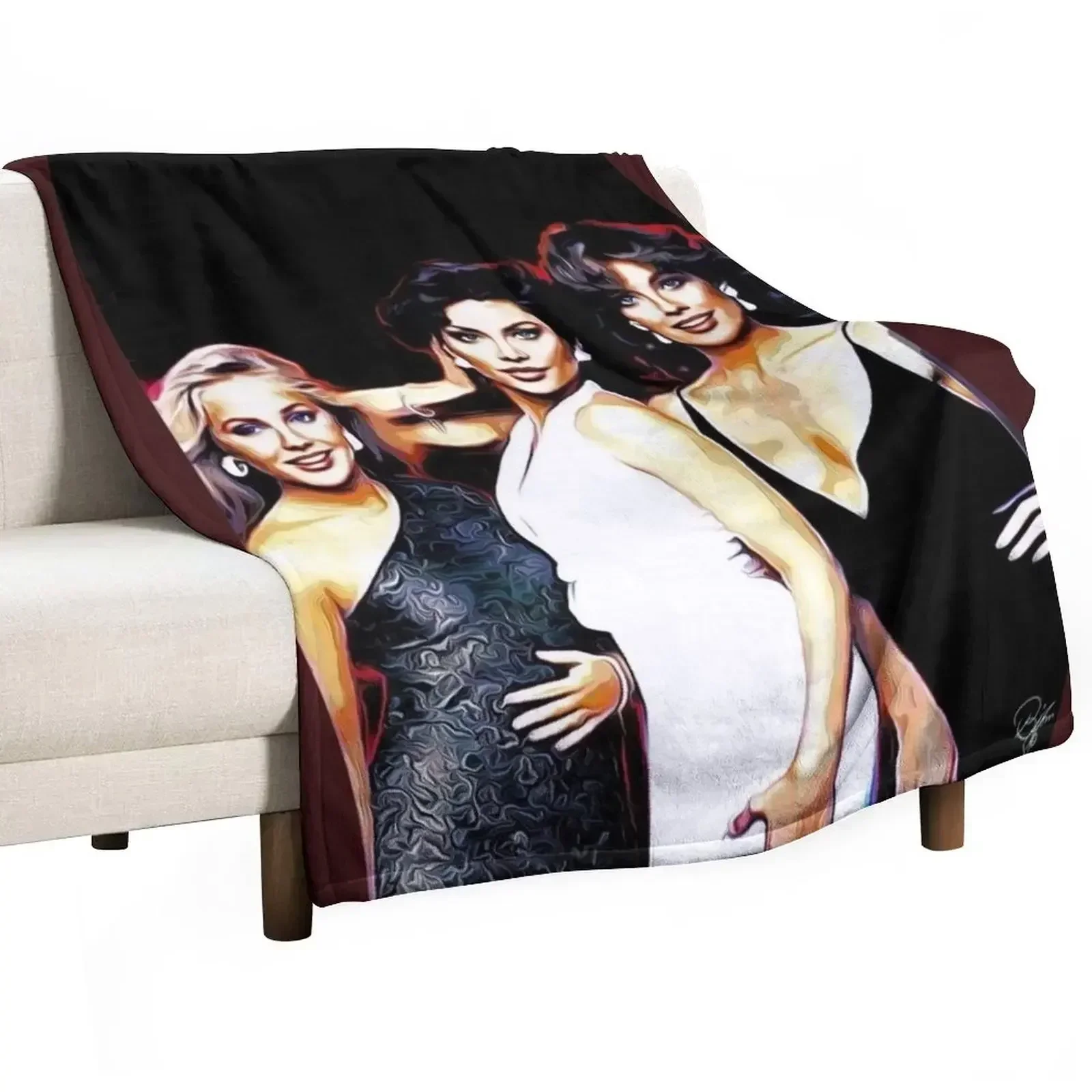 EWING LADIES- Dallas Throw Bla - Home Decor Dallas 评论和价格