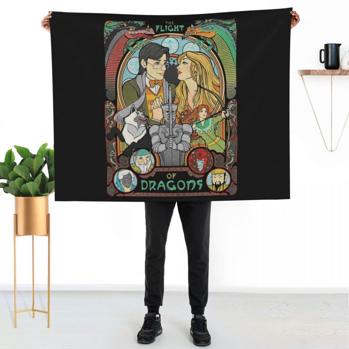 Flight of Dragons Essential T- - Home Decor Png 评论和价格