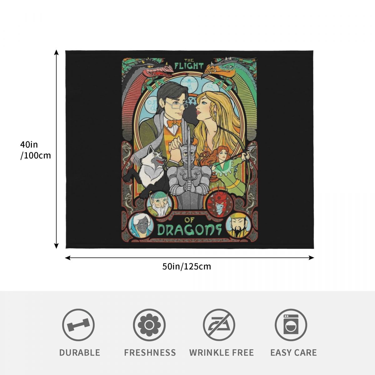 Flight of Dragons Essential T- - Home Decor Png 评论和价格