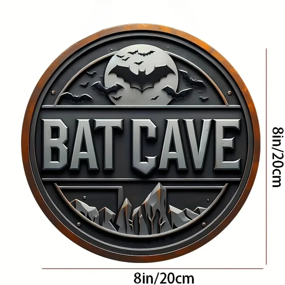 Vintage Batcave Metal Sign - 8 - Home Decor Outside 评论和价格