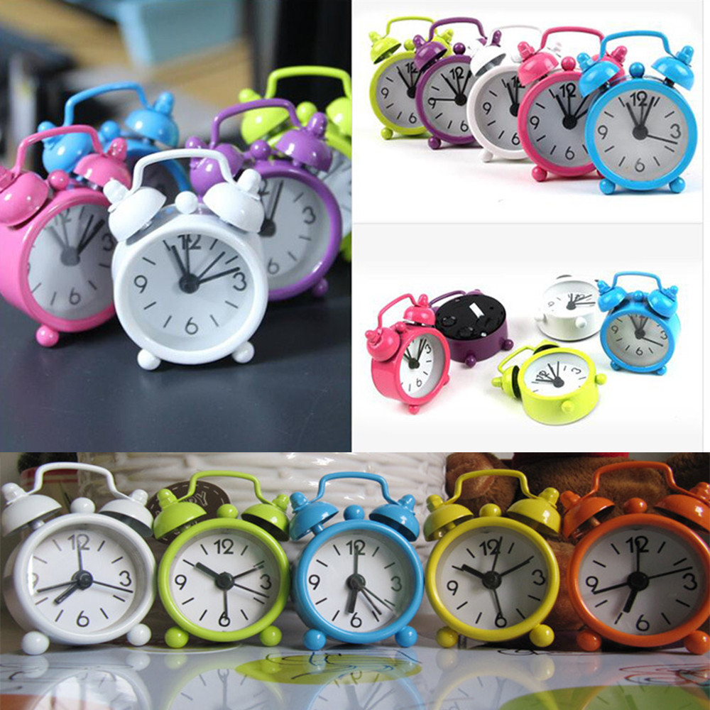 Creative Cute Mini Metal Small - Vintage Alarm Clock 评论和价格
