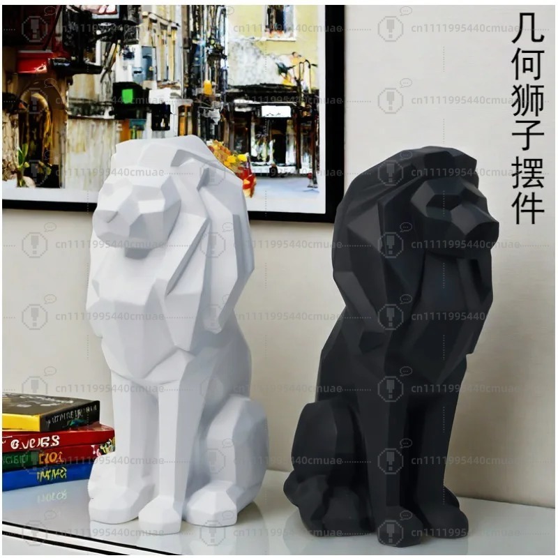 Nordic geometric lion ornament - Home Decor Handicraft 评论和价格