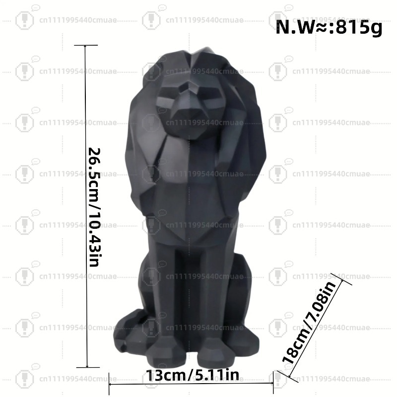 Nordic geometric lion ornament - Home Decor Handicraft 评论和价格