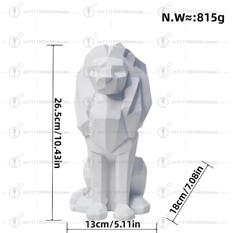 Nordic geometric lion ornament - Home Decor Handicraft 评论和价格