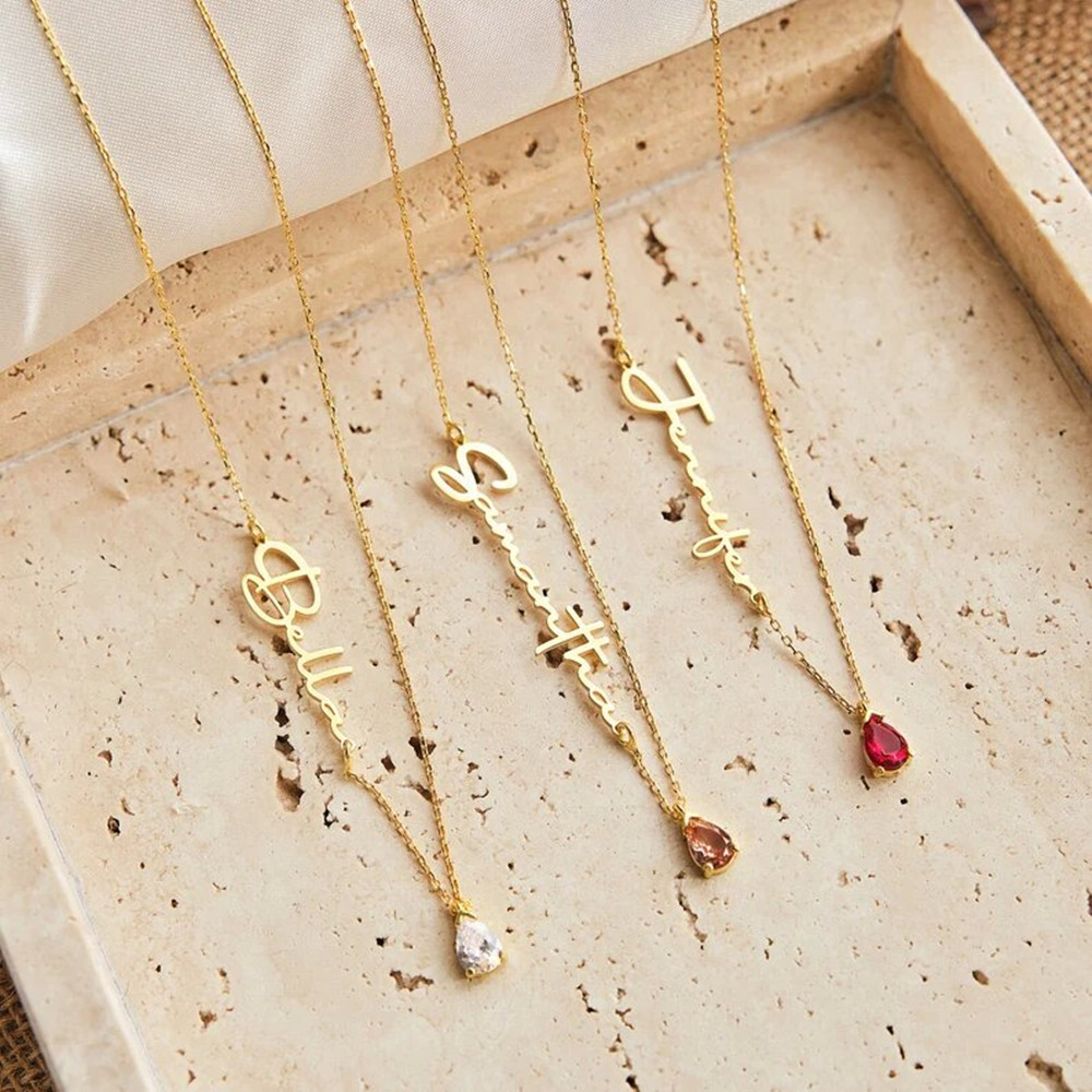 Handmade Teardrop Stone Neckla - Vintage Alarm Clock 评论和价格