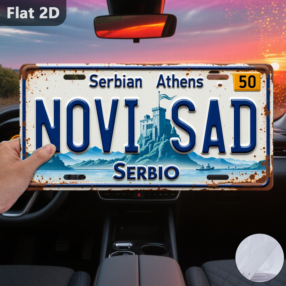Vintage Novi Sad Cityscape Tin - Home Decor Novi Sad 评论和价格