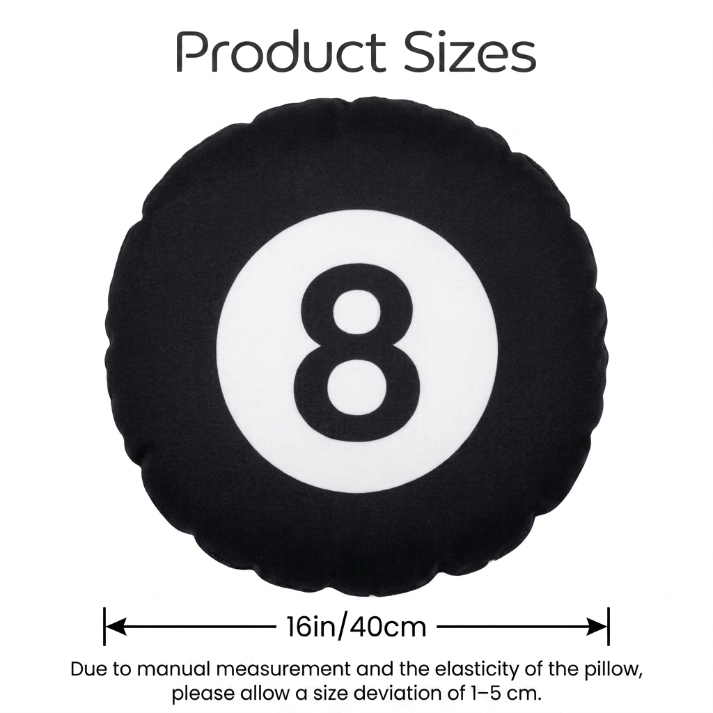 billiards 8 Ball.png Plush Pil - Home Decor Png 评论和价格