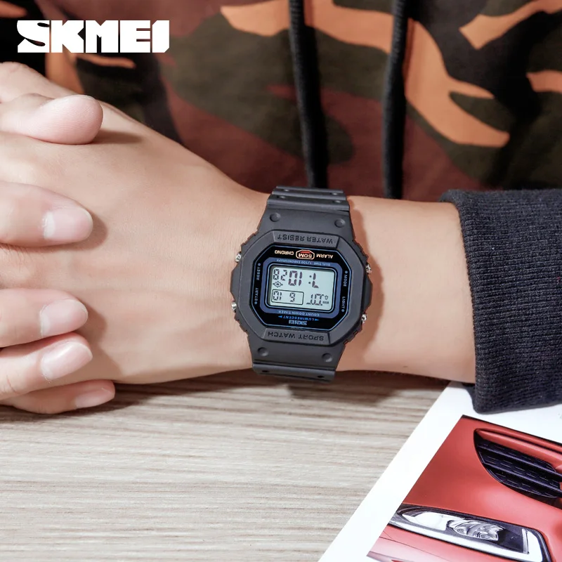Skmei 1628 Military Digital Wa - Vintage Alarm Clock 评论和价格