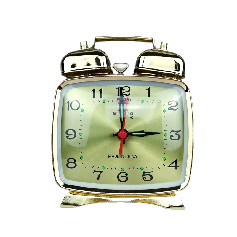 Metal Mechanical Alarm Clock C - Vintage Alarm Clock 评论和价格