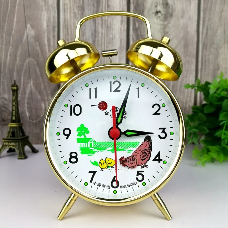 Metal Mechanical Alarm Clock C - Vintage Alarm Clock 评论和价格