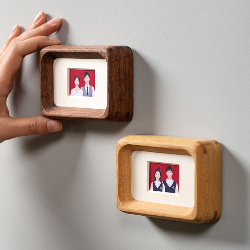 3 '4' ID Photo Frame Magnetic  - Bamboo Photo Frame 评论和价格