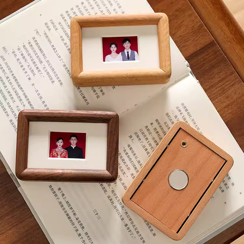 3 '4' ID Photo Frame Magnetic  - Bamboo Photo Frame 评论和价格