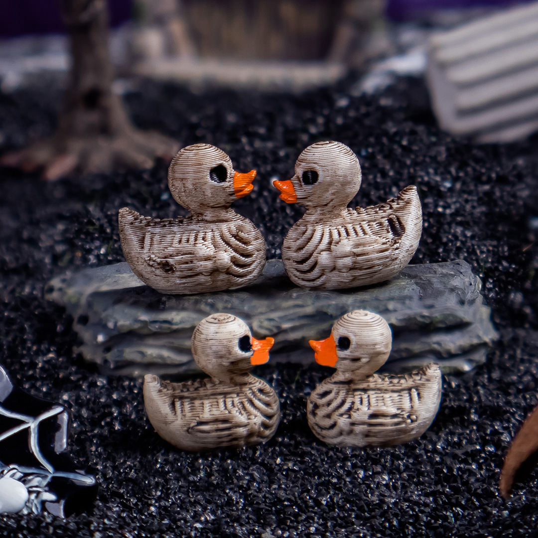 Gothic Skull Ducks Resin Ornam - Home Decor Gothic 评论和价格