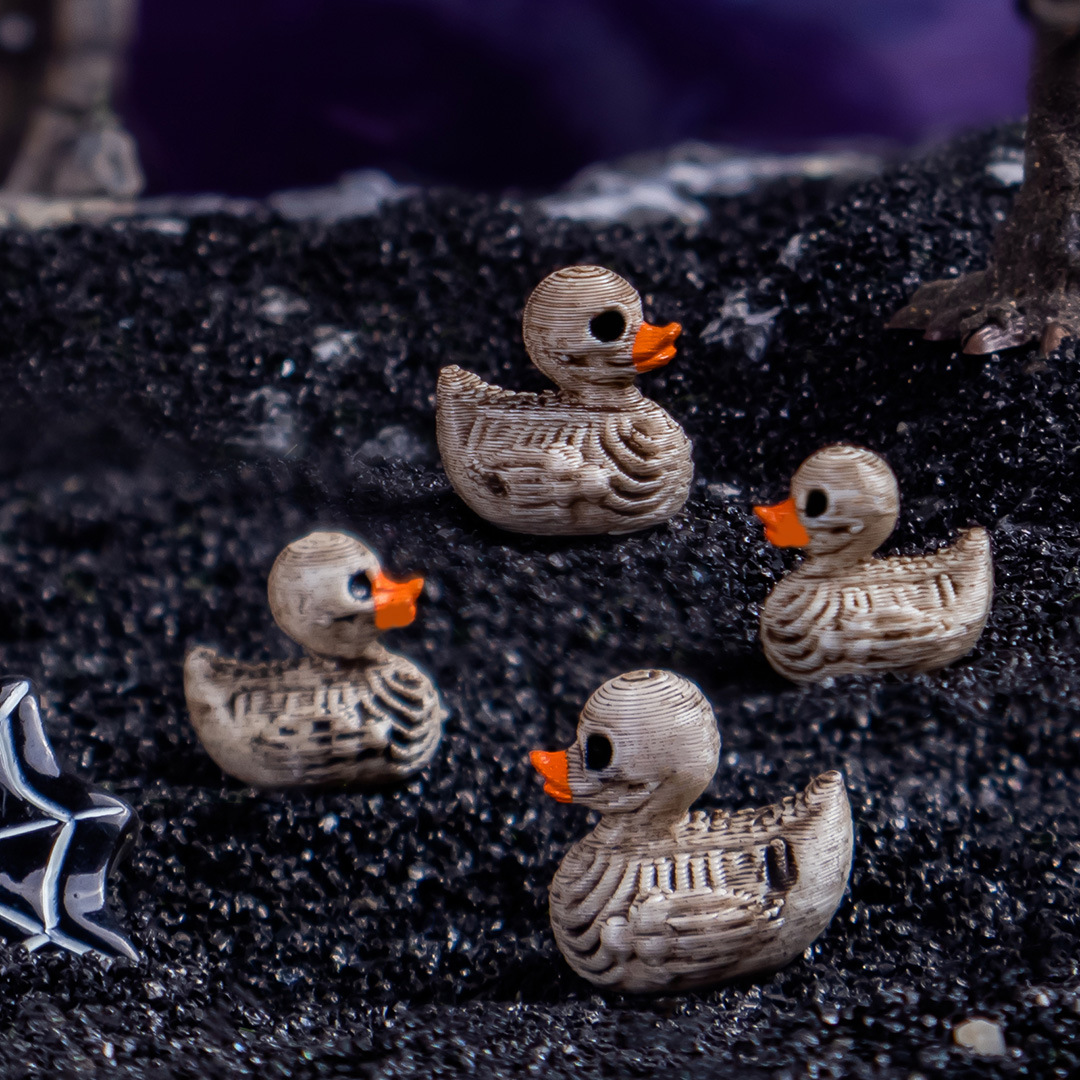 Gothic Skull Ducks Resin Ornam - Home Decor Gothic 评论和价格