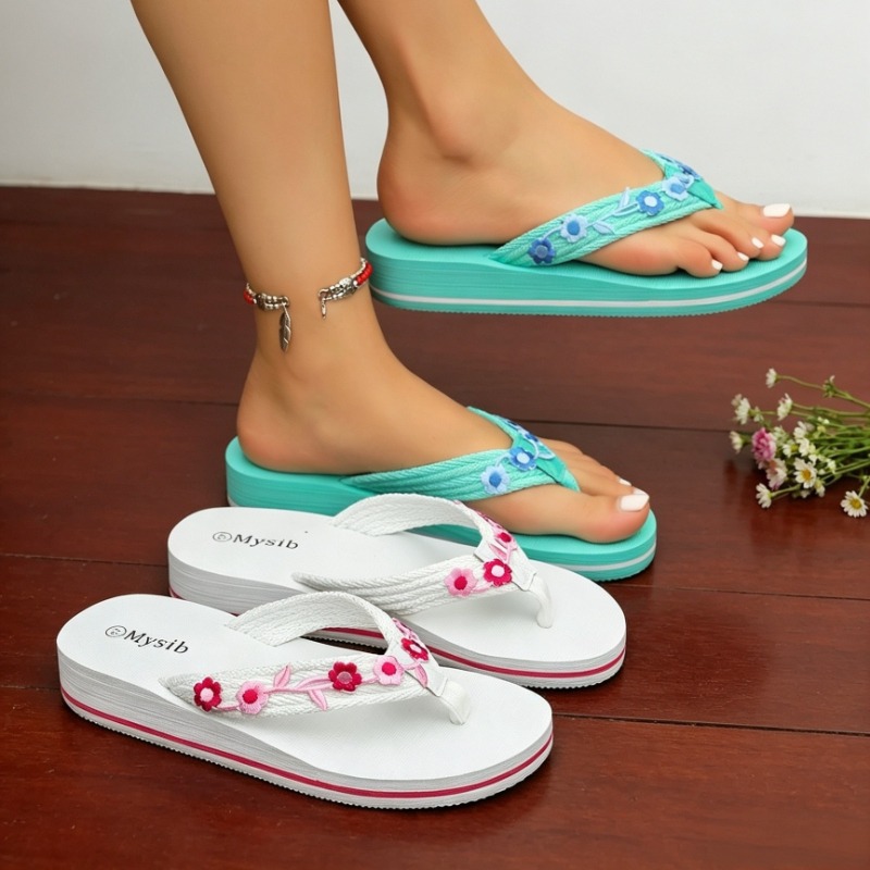 Women Casual Slippers Flower D - Home Decor Outside 评论和价格