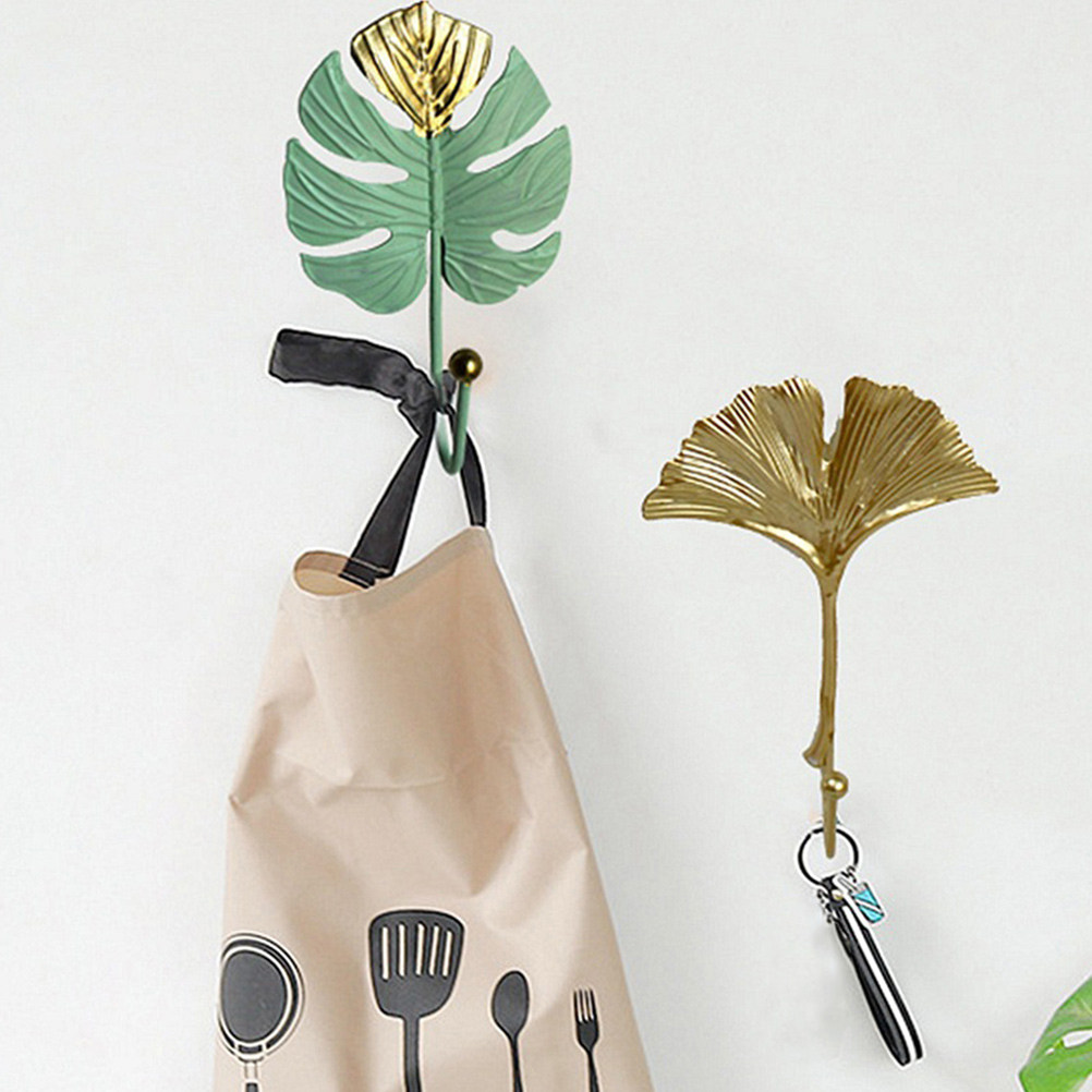 3Pcs Mini Leaf Shape Wall Hook - Home Decor Luxury 评论和价格