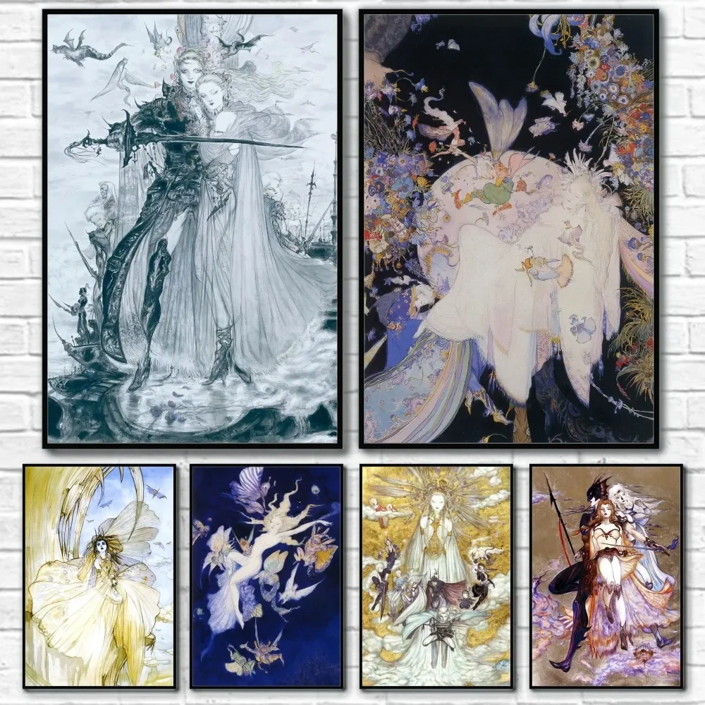Yoshitaka Amano Final Fantasy  - Home Decor Luxury 评论和价格