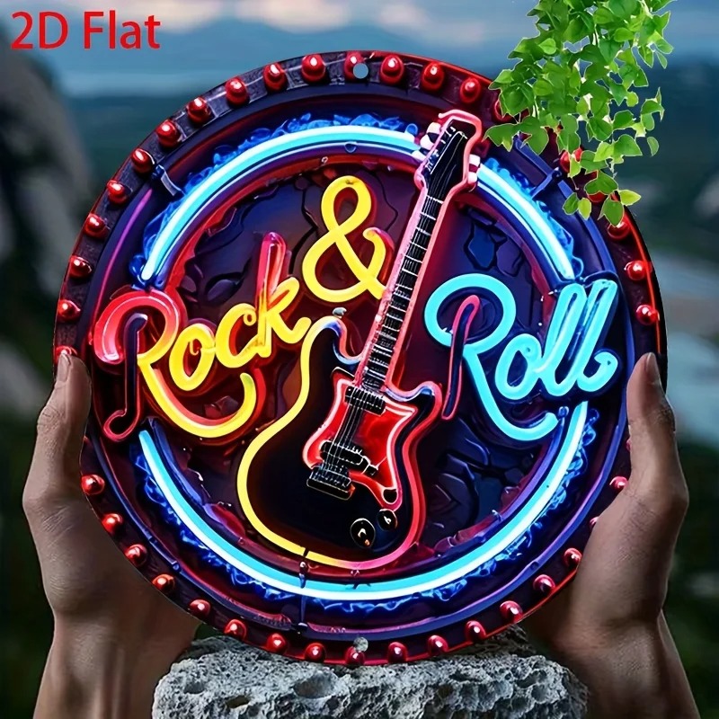 A Vintage Rock Neon Sign, 2Dfl - Home Decor Outside 评论和价格