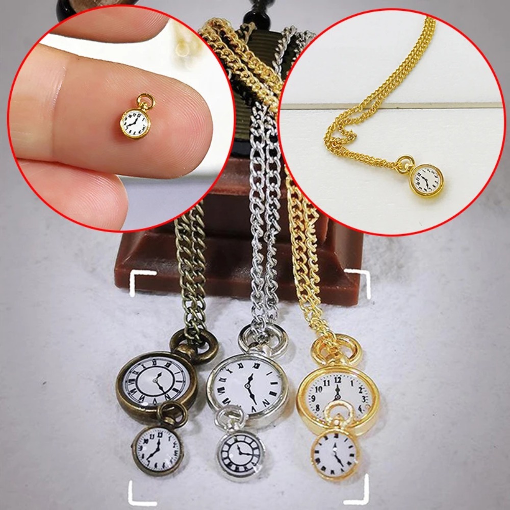 Necklace Watch Dollhouse Simul - Vintage Alarm Clock 评论和价格